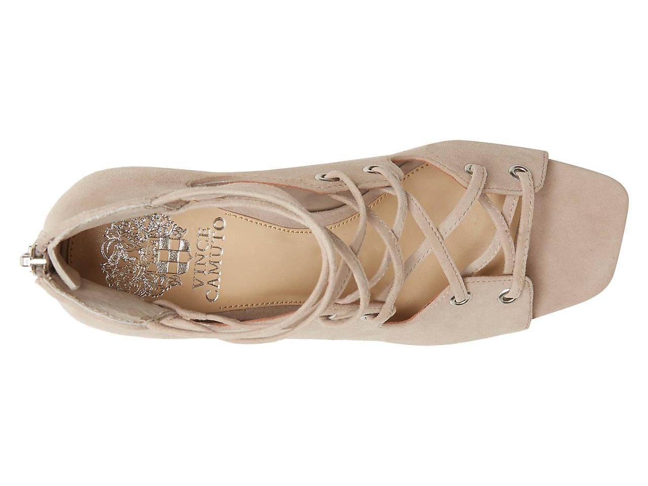 vince camuto beige sandals