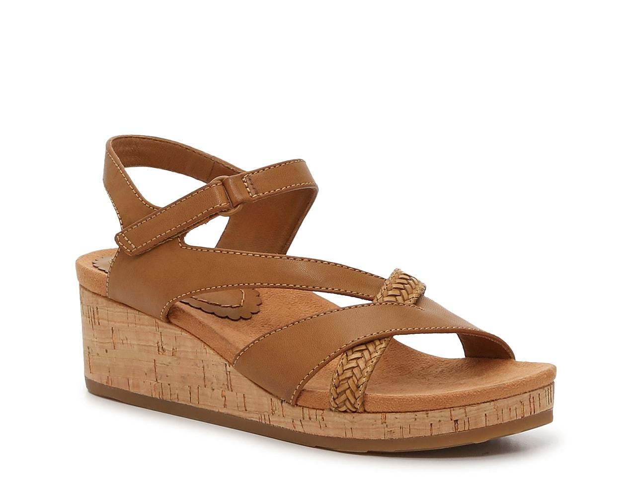 BareTraps Nichole Wedge Sandal in Brown Lyst