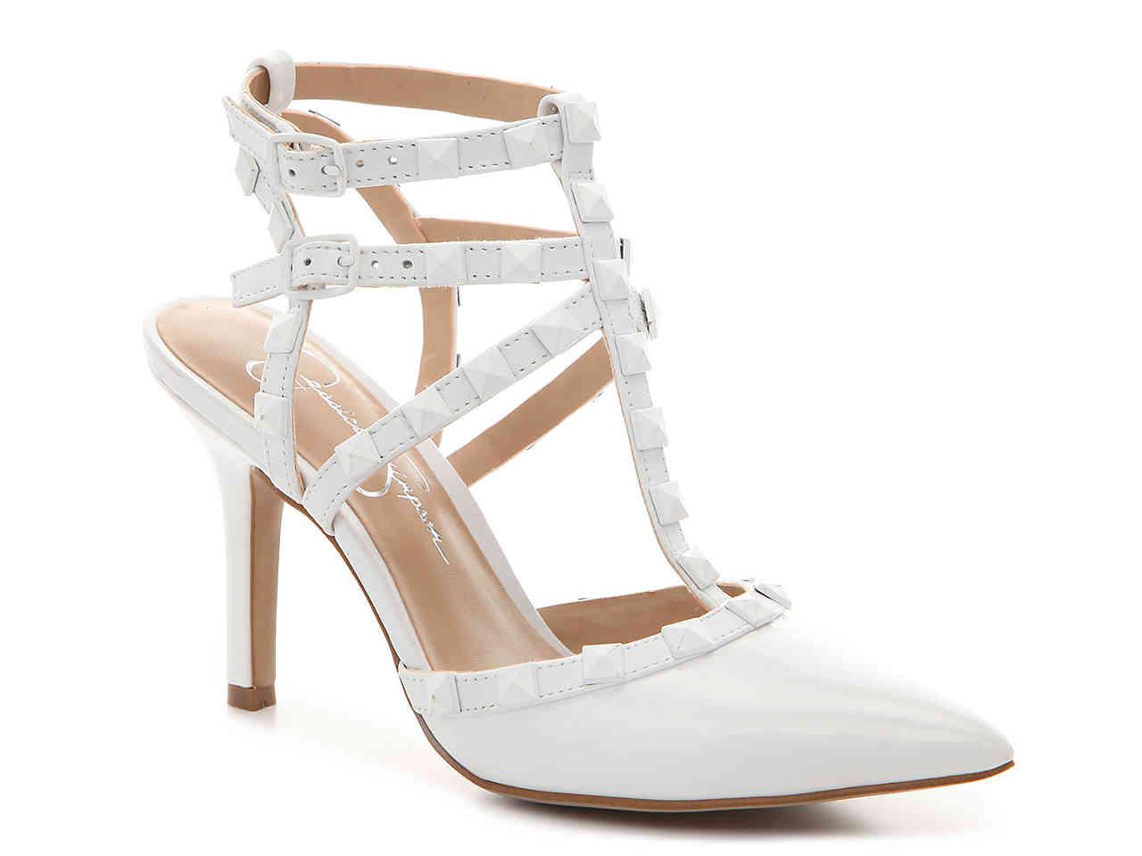 white jessica simpson pumps