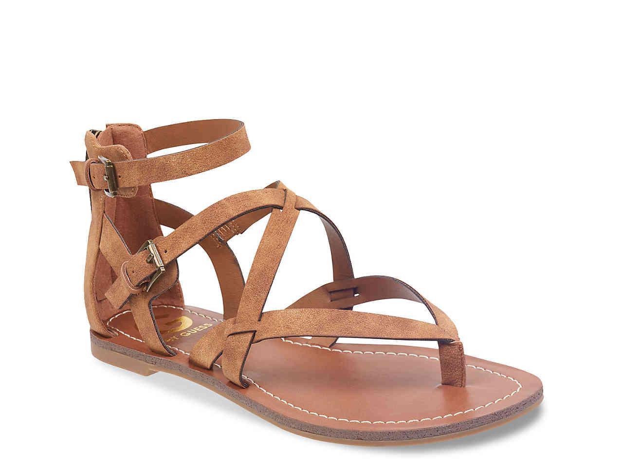 G by Guess Howy Gladiator Sandal in Brown | Lyst