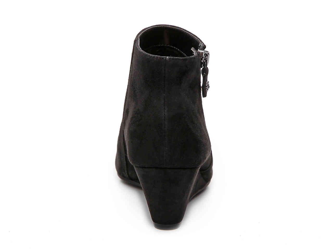 anne klein agua wedge bootie