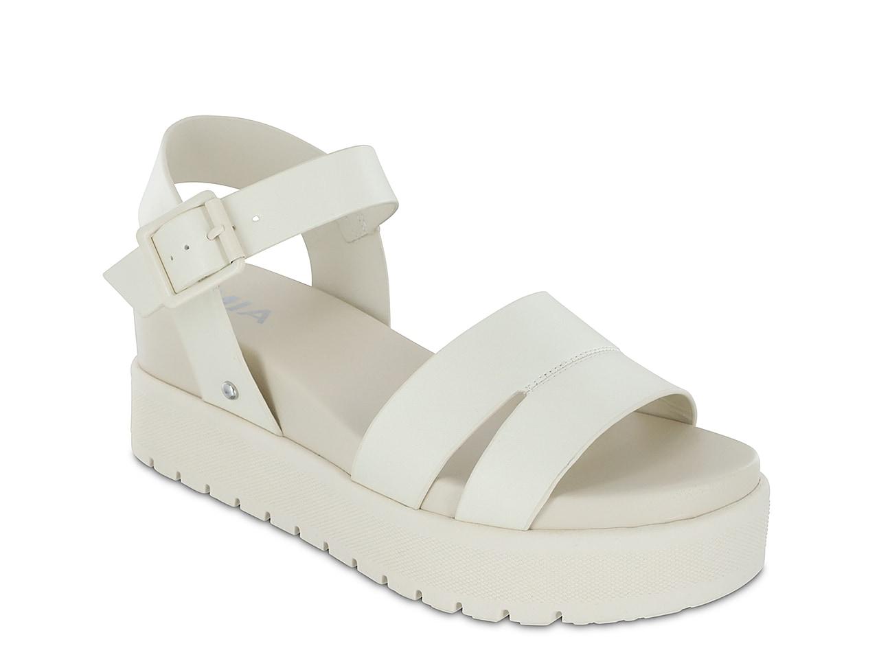 MIA Maya Platform Sandal in White Lyst