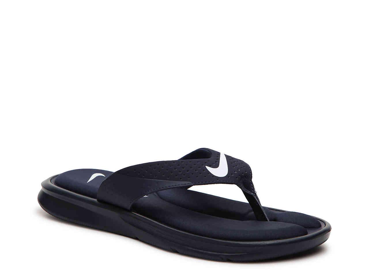Nike Synthetic Ultra Comfort Flip Flop in Navy (Blue) | Lyst