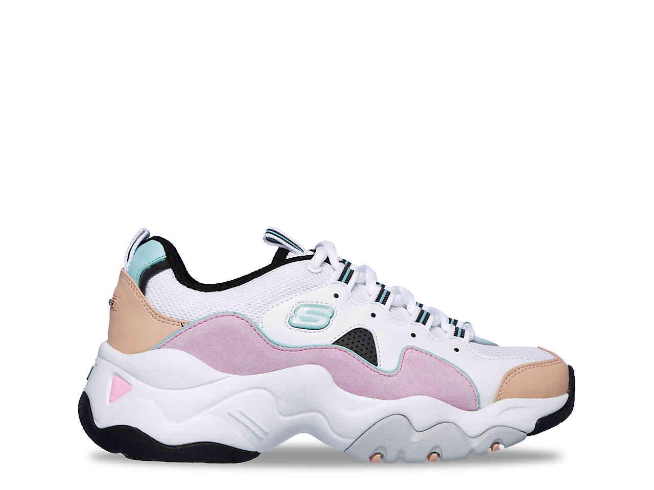 Skechers D'lite Chunky Trainers 3.0 In Pastel | Lyst