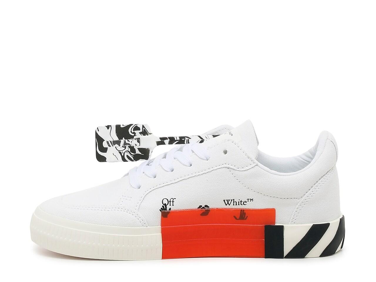 Off-White c/o Virgil Abloh Low Vulcanized Canvas Sneaker in
