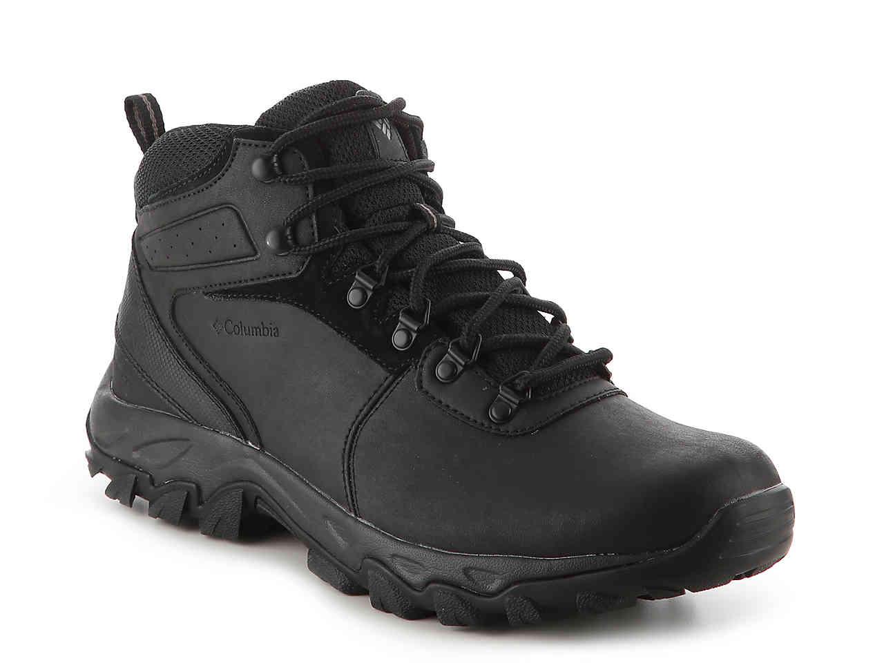 Columbia Leather Newton Ridge Plus Ii Waterproof Hiking Boot in Black ...