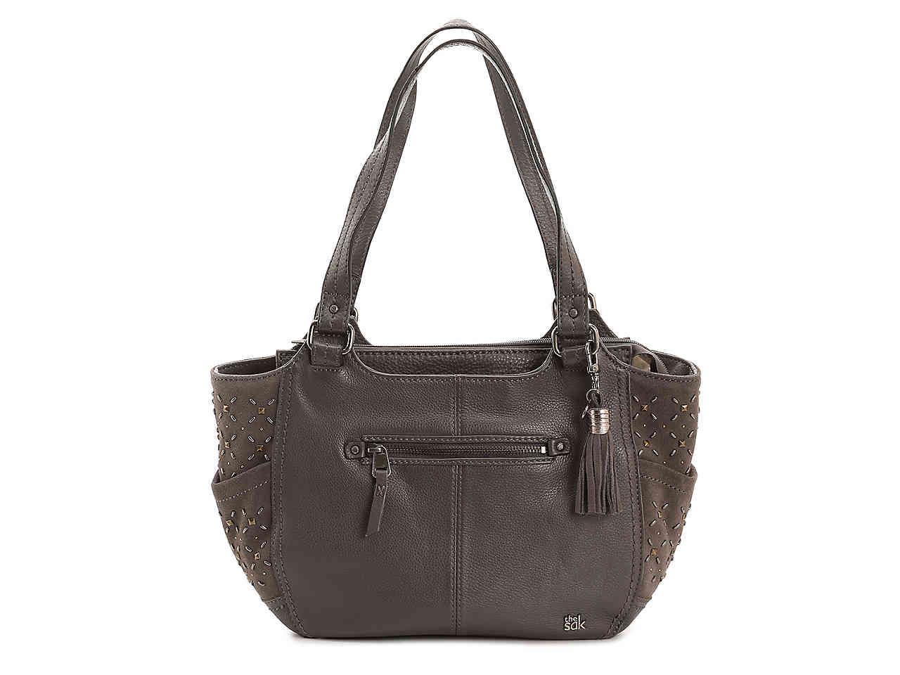 The Sak Kendra Leather Shoulder Bag in Grey (Gray) Lyst