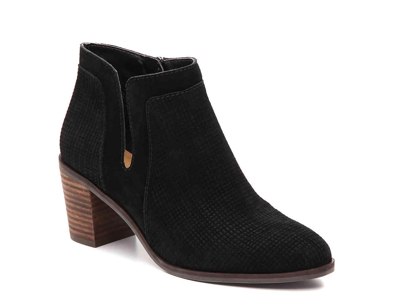 Lucky Brand Suede Ponic Bootie in Black - Lyst