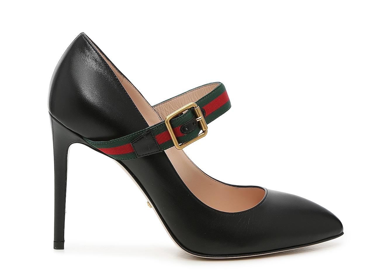 Gucci Leather Sylvie in Black - Lyst