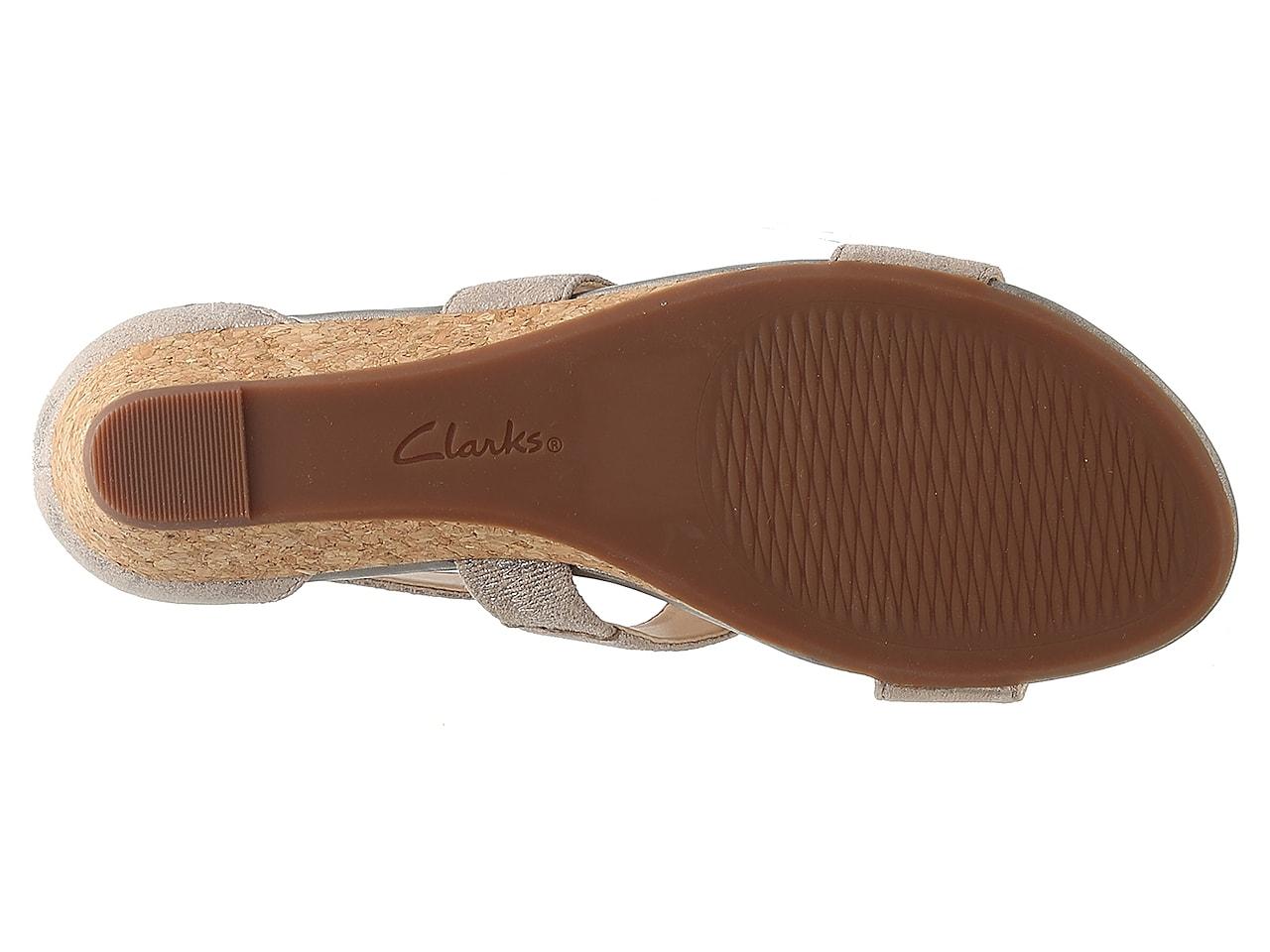clarks abigail lily wedge sandal