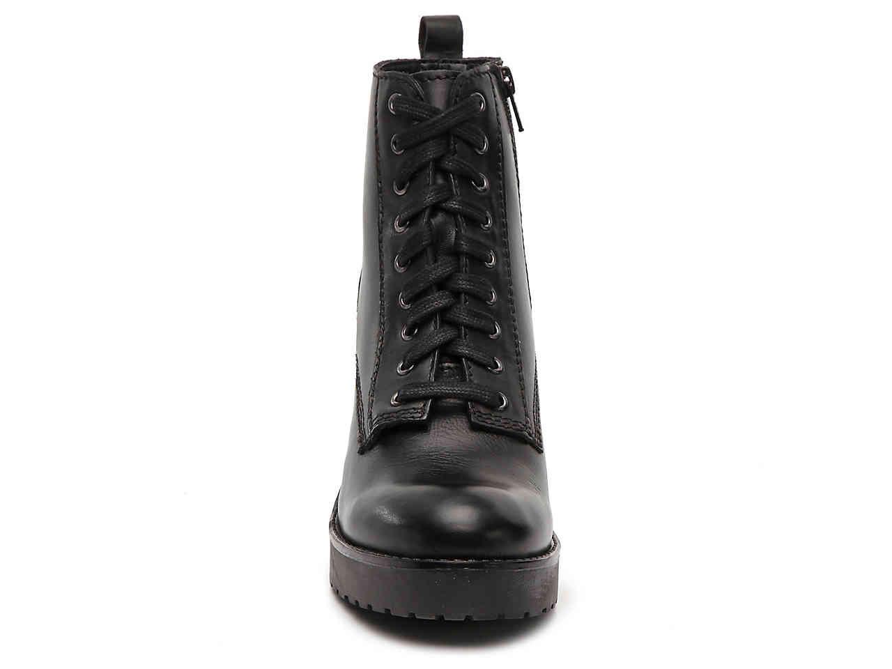 Steve Madden Mackelle Platform Combat Boot in Black Lyst