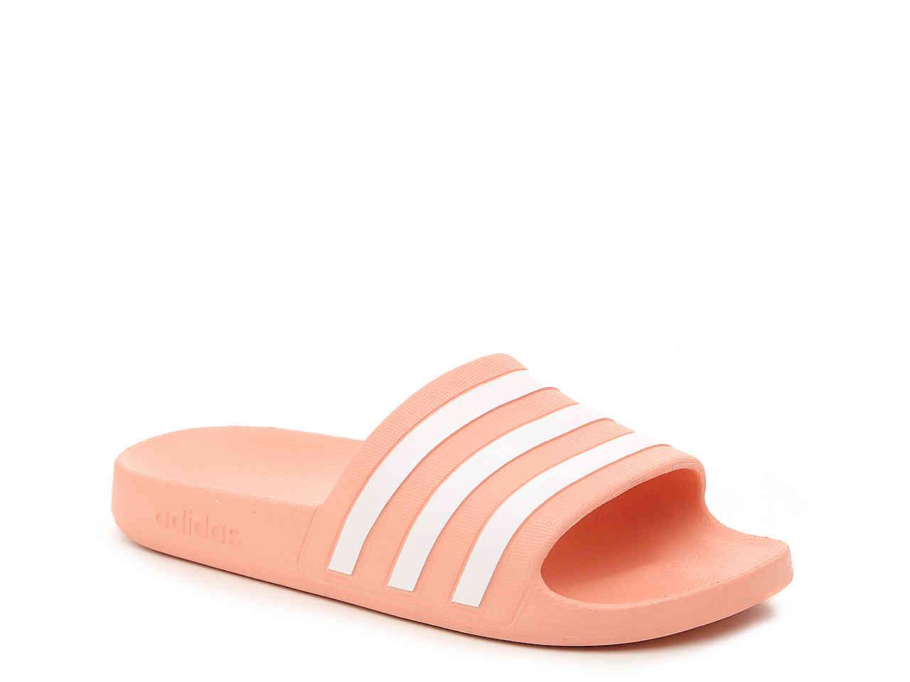 adilette aqua slides pink