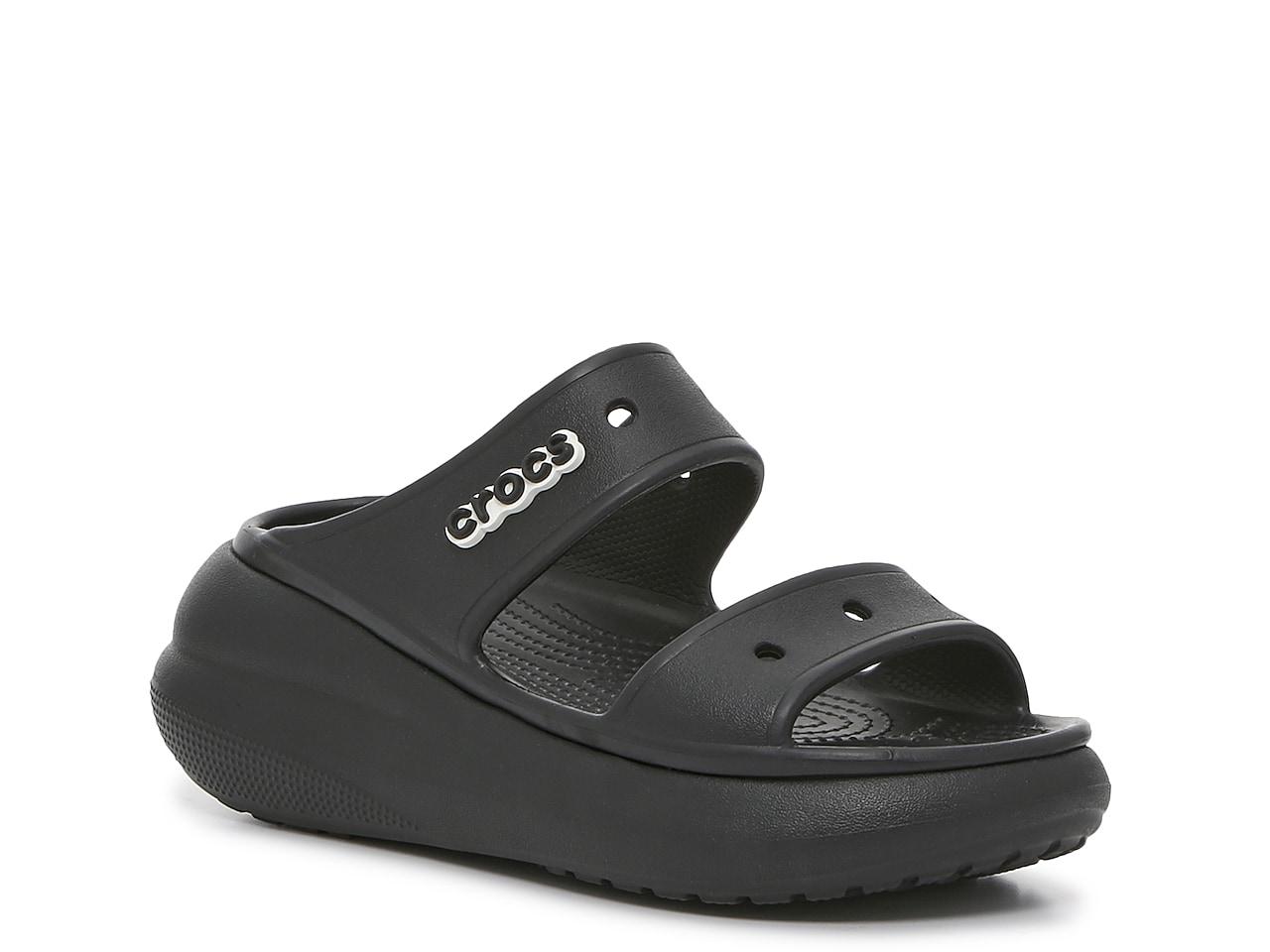 Crocs™ Classic Crush Platform Slide in Black Lyst