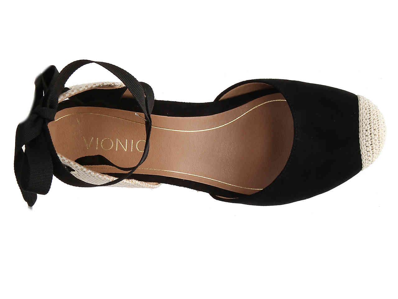 vionic aruba maris espadrille wedge pump