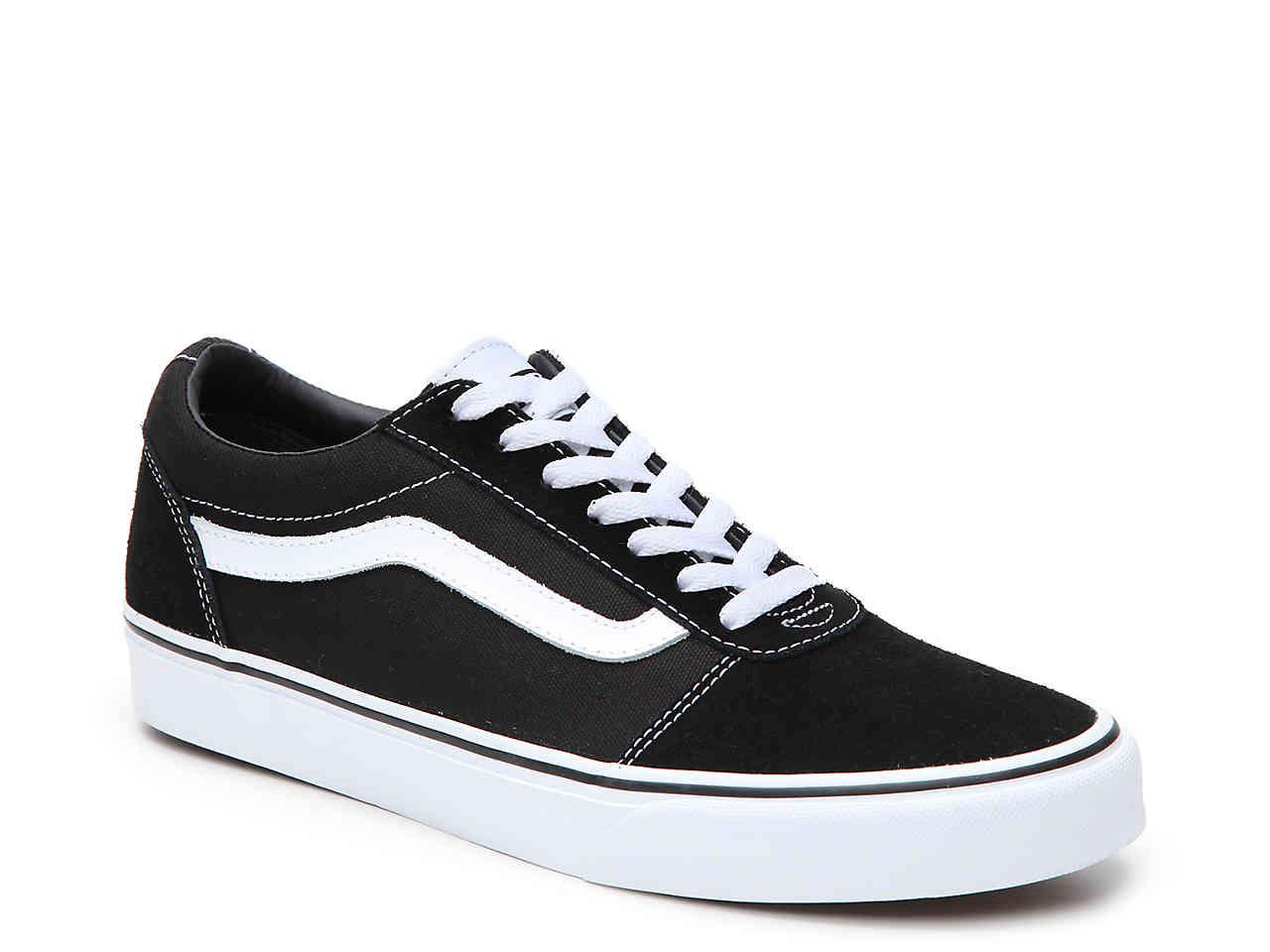 Vans Ward Lo Suede Sneaker in Black 