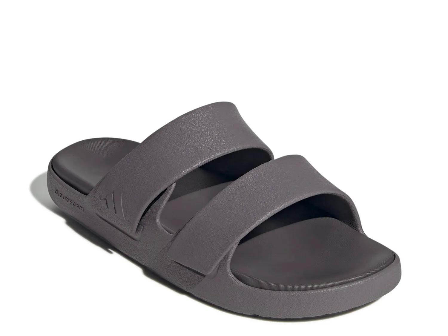 adidas gazelle silver green womens ADILETTE SLIDES – The Shoe Station main image 0