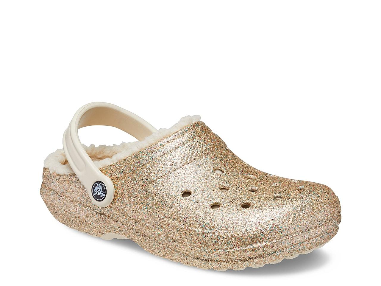 Crocs™ Classic Glitter Lined Clog Lyst