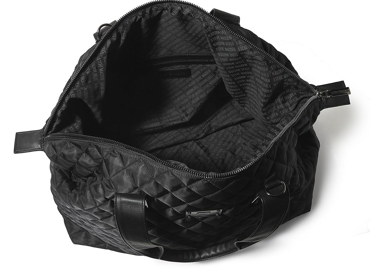 Steve Madden black large weekender quilted travel bag - $48 - From Renata