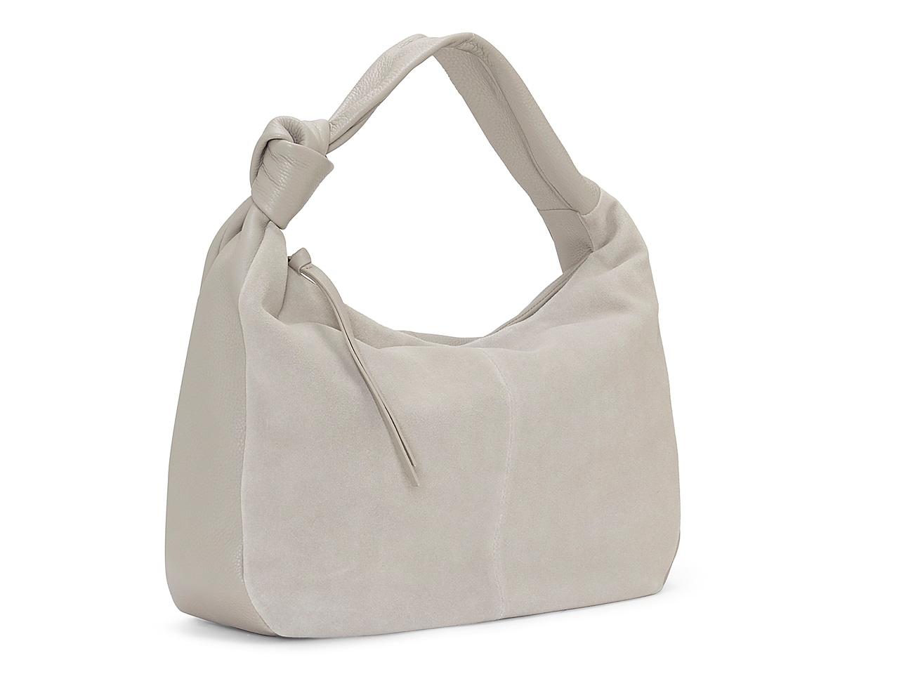 Vince Camuto Shany Leather Hobo Bag in Light Grey (Gray) - Lyst