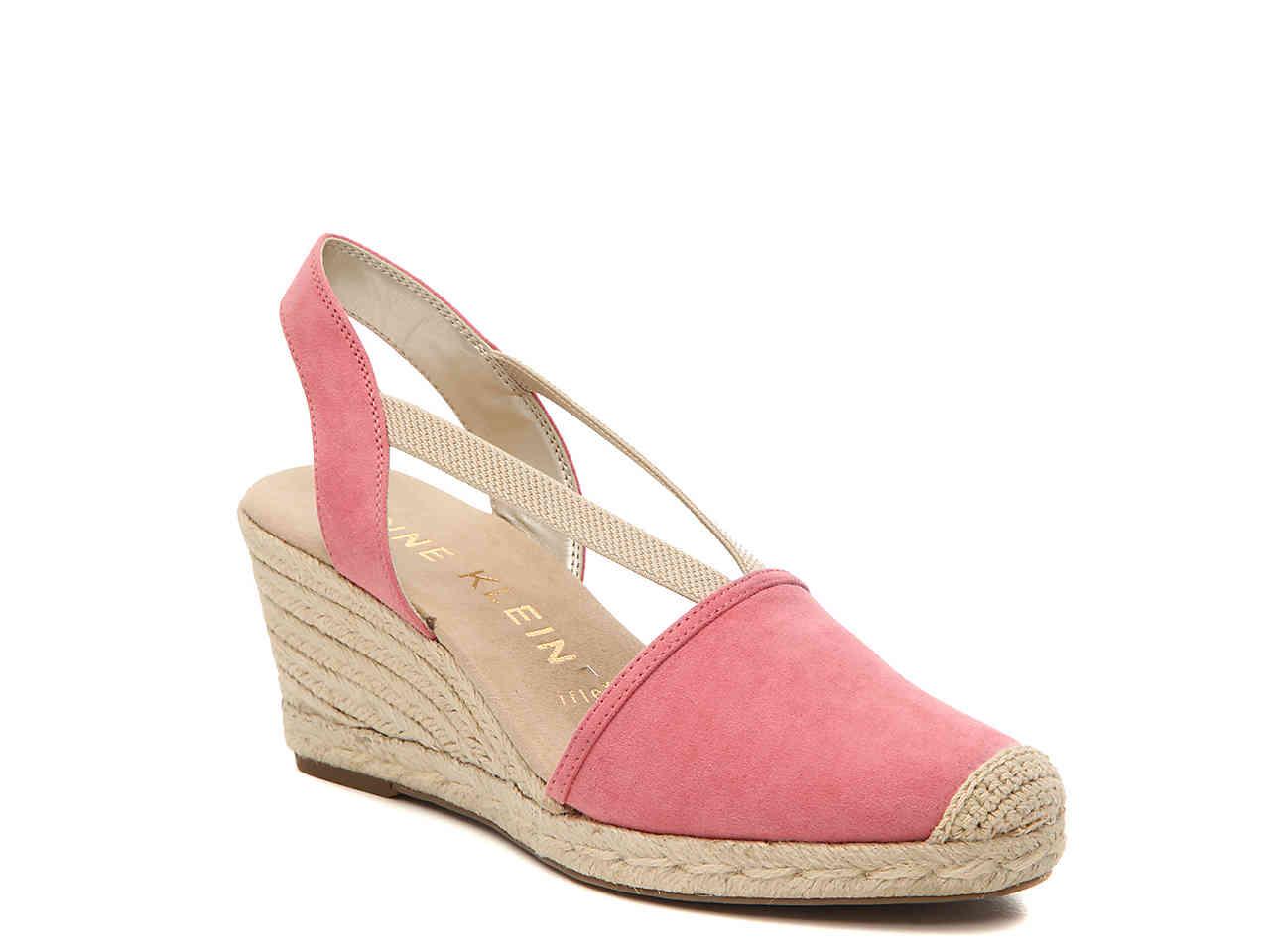 anne klein abril espadrille wedge sandal