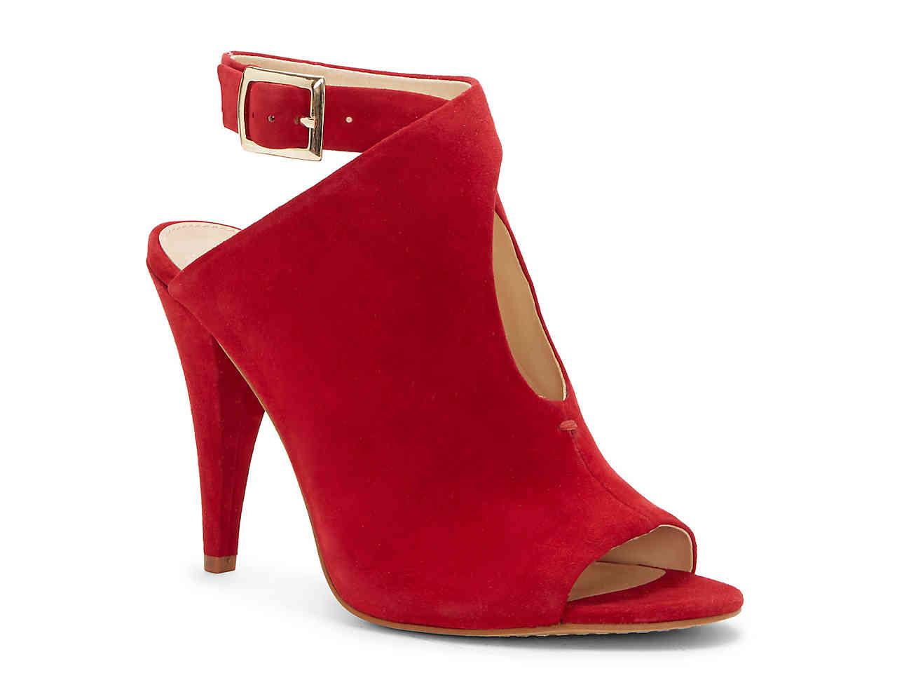 Vince Camuto Leather Aveeria Sandal in Red Suede (Red) - Lyst