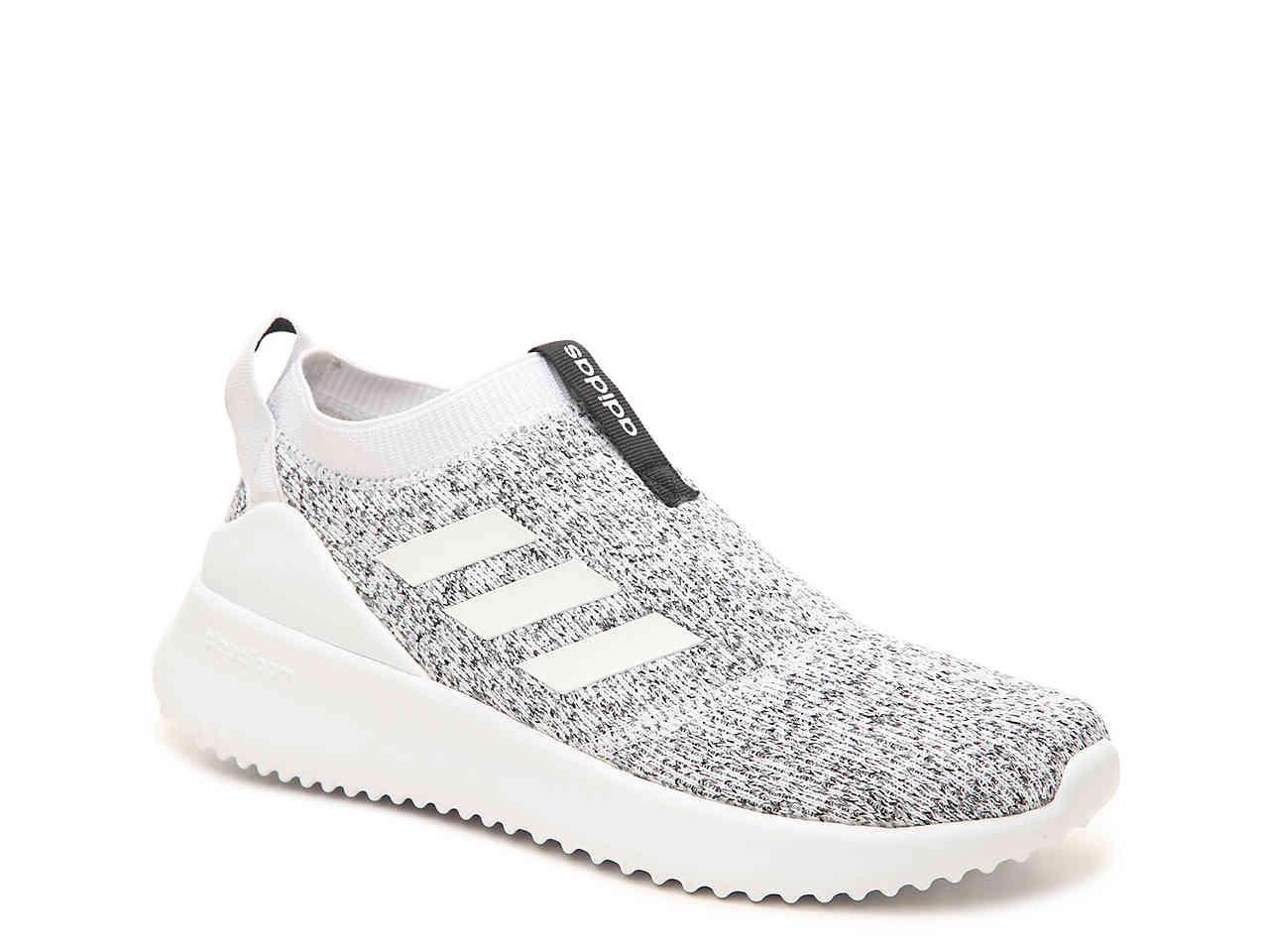 adidas slip on trainers white