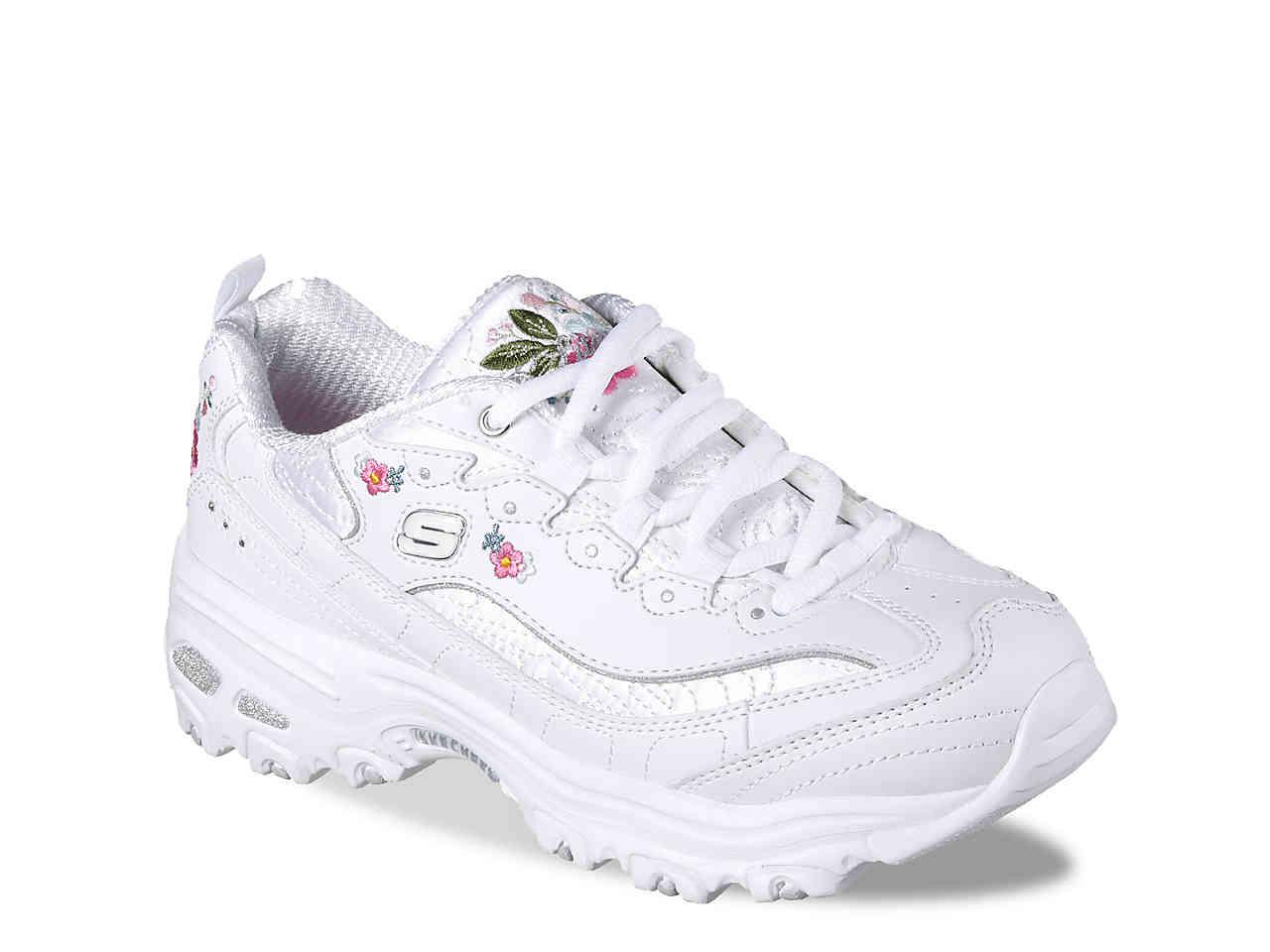 weak Perceivable bankruptcy Skechers Bright Blossoms Sneaker in White | Lyst