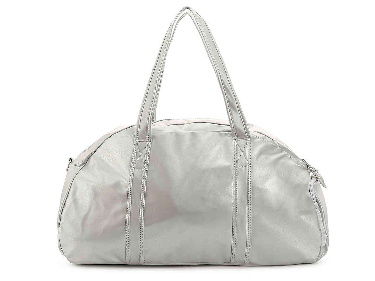 puma gym bag silver