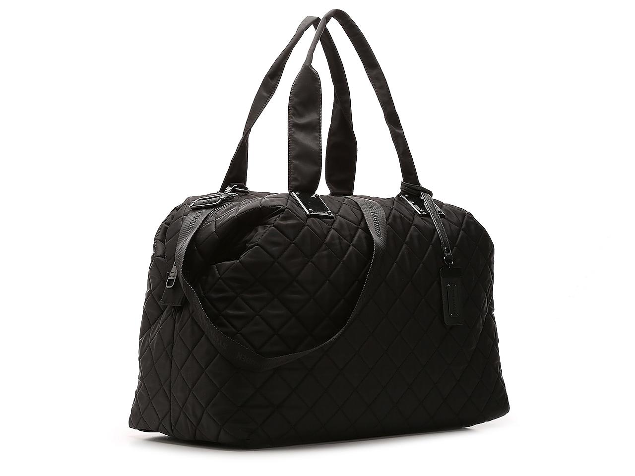 Steve Madden Quilted Weekender Bag in Black