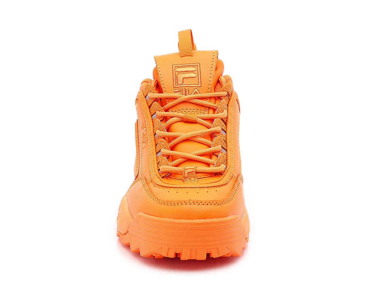 Fila Womens Disruptor Ii Premium Chunky Sneaker In Neon Orange - Lyst
