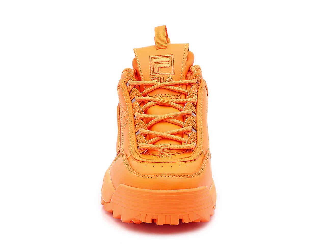 Fila Womens Disruptor Ii Premium Chunky Sneaker In Neon Orange | Lyst