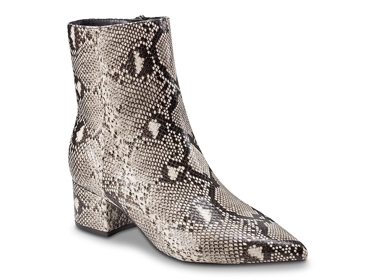 Marc fisher snakeskin booties deals