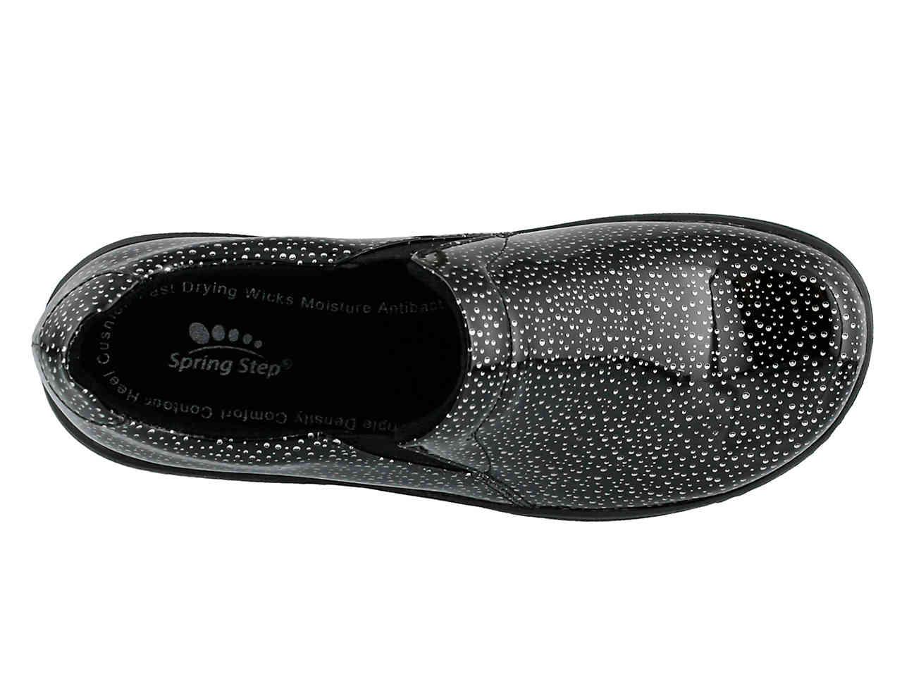 spring step belo work clog