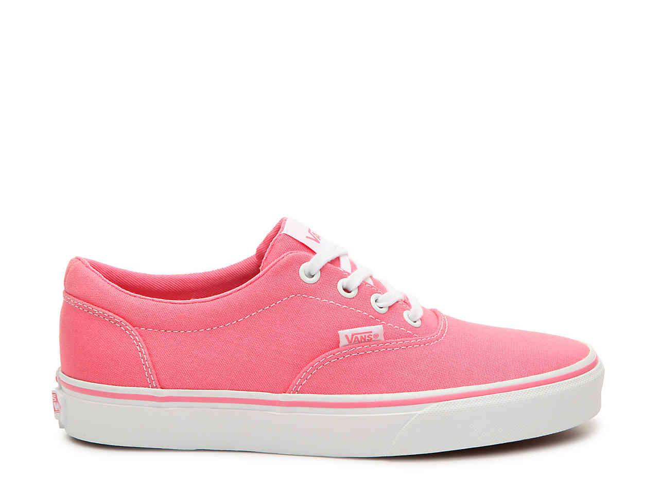 hot pink vans slip ons