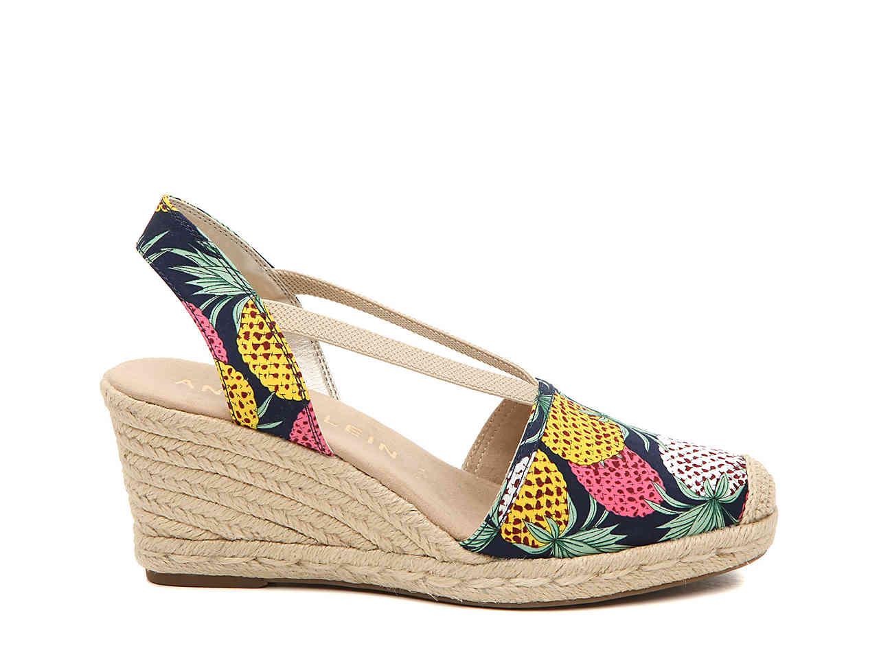 anne klein abril espadrille wedge sandal