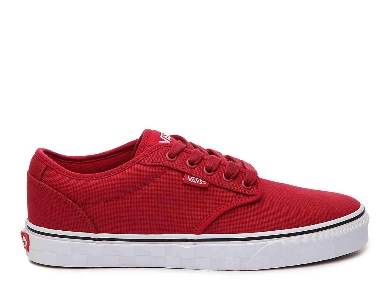 Vans Canvas Atwood Deluxe Sneaker in Red for Men - Lyst