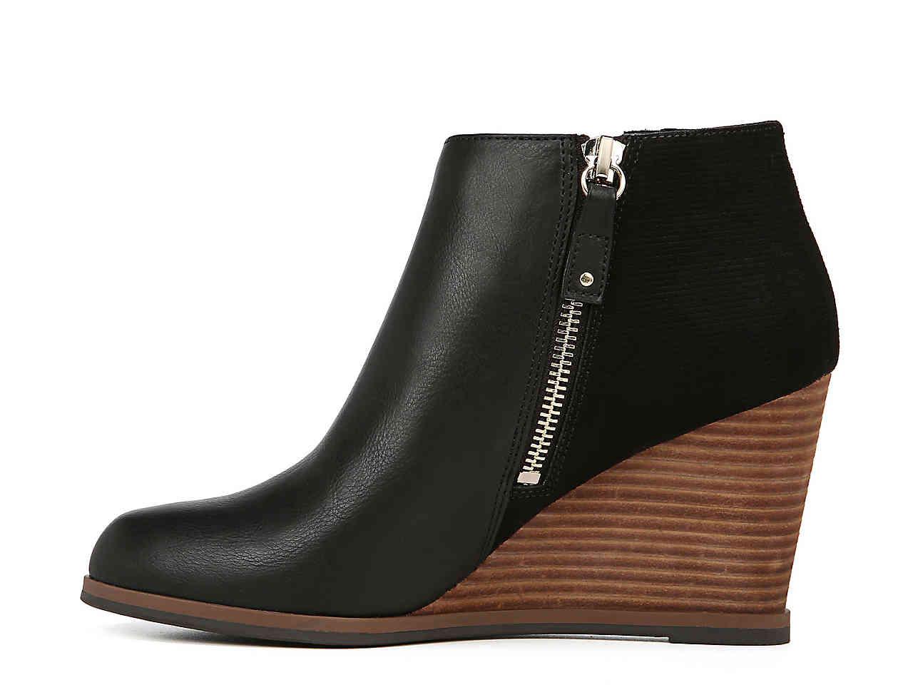 dr scholl's patch wedge bootie