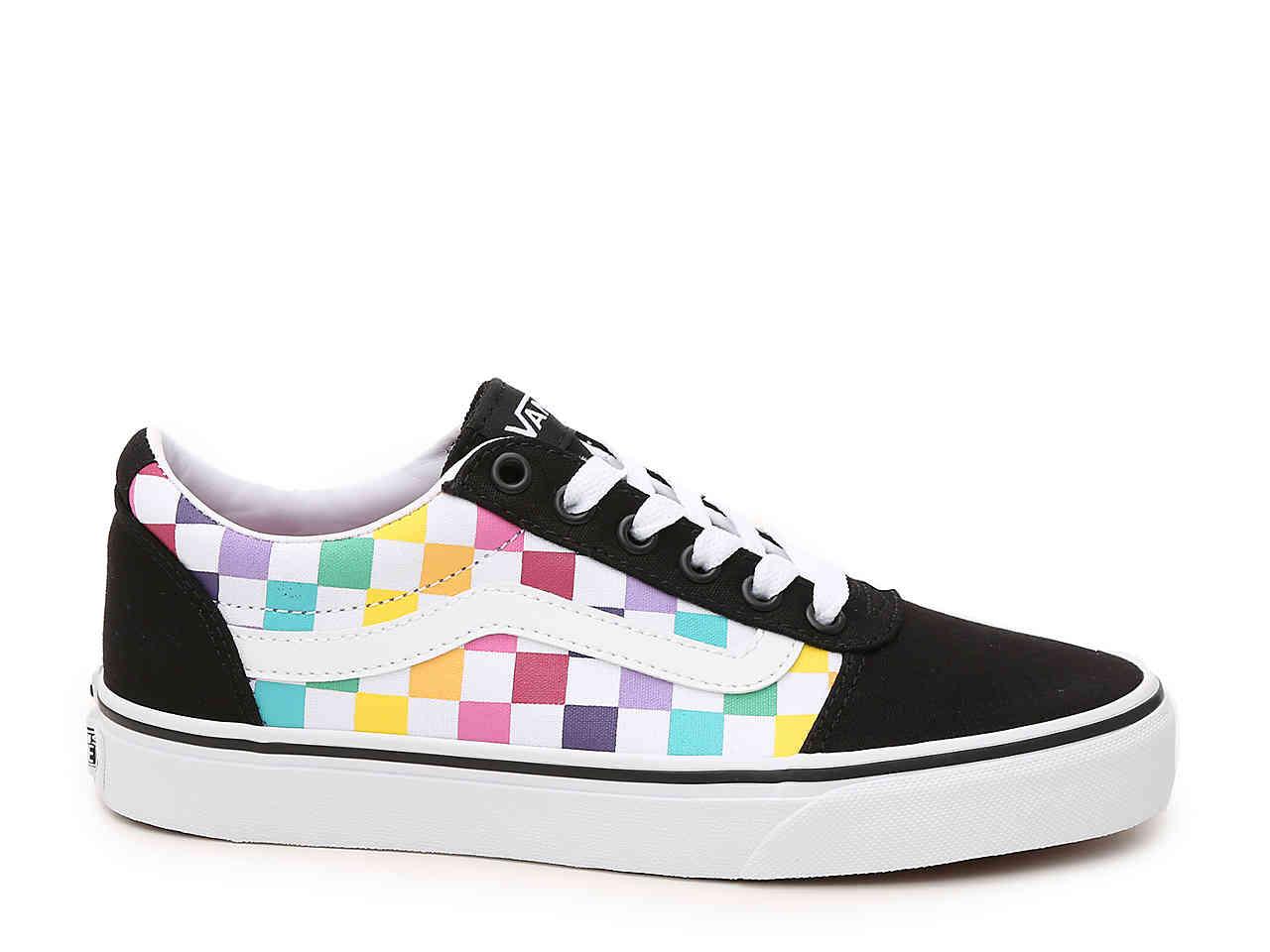 dsw rainbow vans
