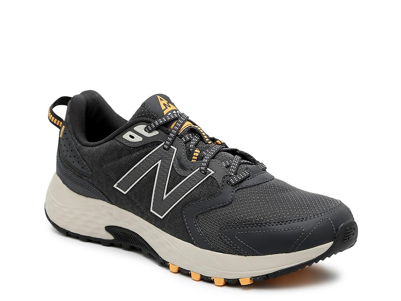 New Balance Synthetic 410 V7 Trail Running Shoe in Charcoal/Yellow/Black  (Black) for Men - Lyst