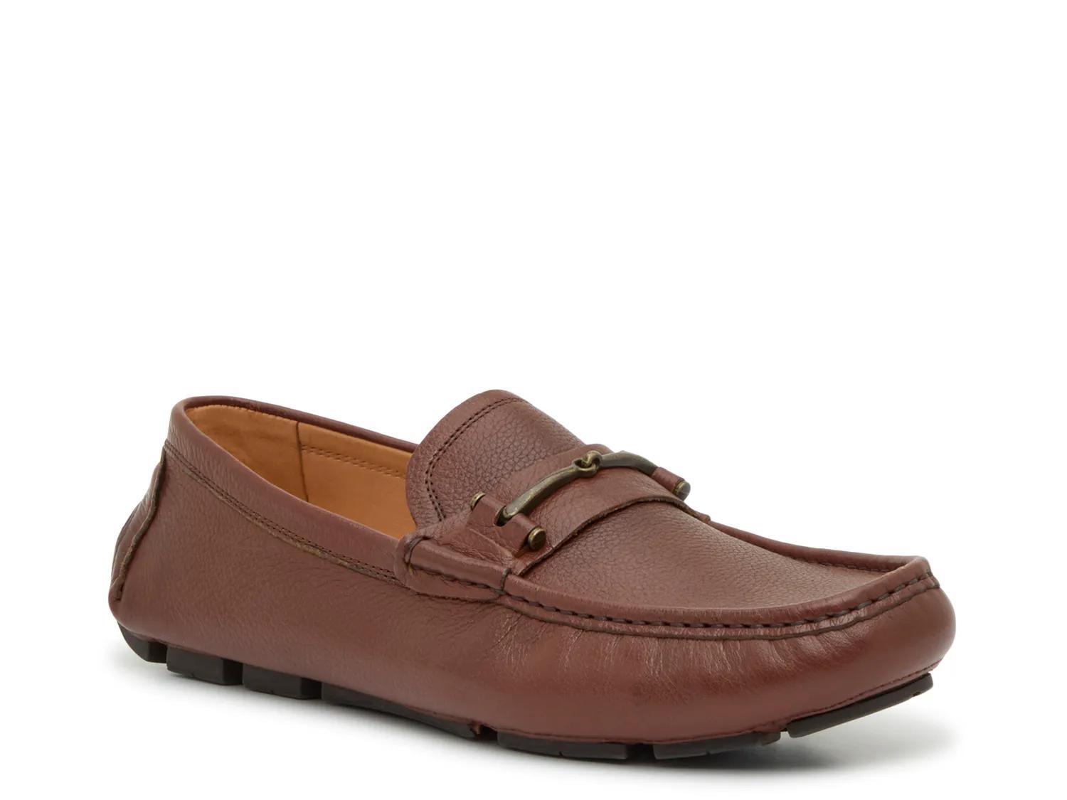 Vince Camuto Brown Leather Slip On Driving Loafers Ellyot Mens Size 10.5 M LN Men main image 2