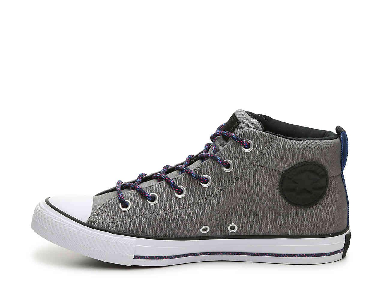 Converse Canvas Chuck Taylor All Star Street Mid-top Sneaker in Grey ...