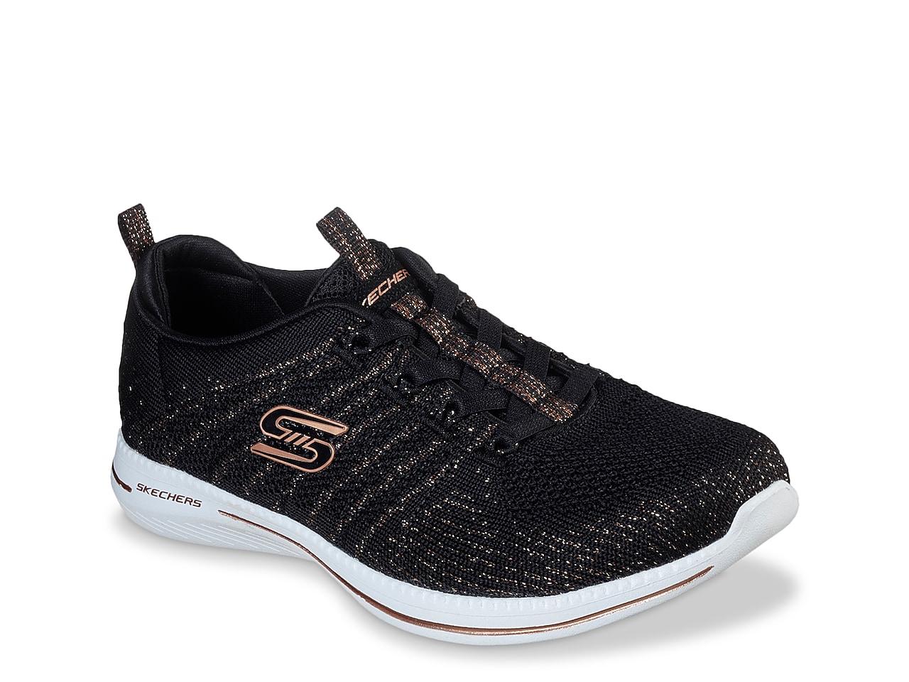 Skechers City Pro Glow On Slip-on Sneaker in Black | Lyst