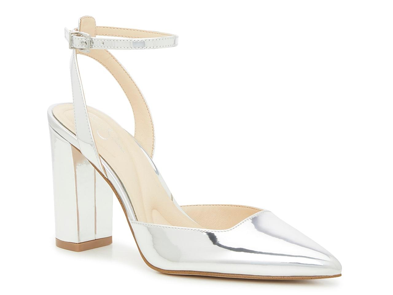 Jessica simpson white discount pumps