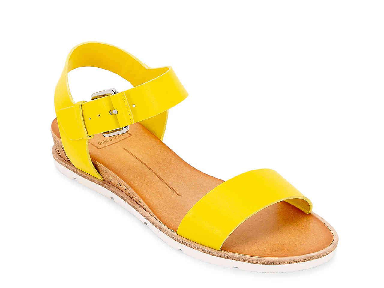 dolce vita yellow sandals