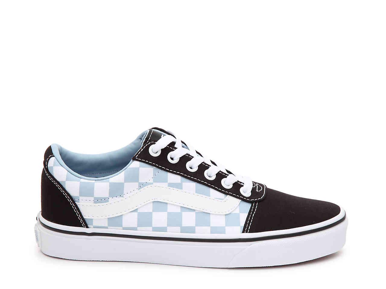 vans blue and black checkered