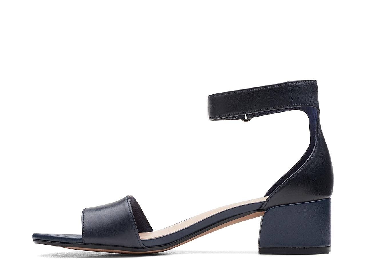 Clarks Leather Caroleigh Anya Sandal in Navy (Blue) | Lyst