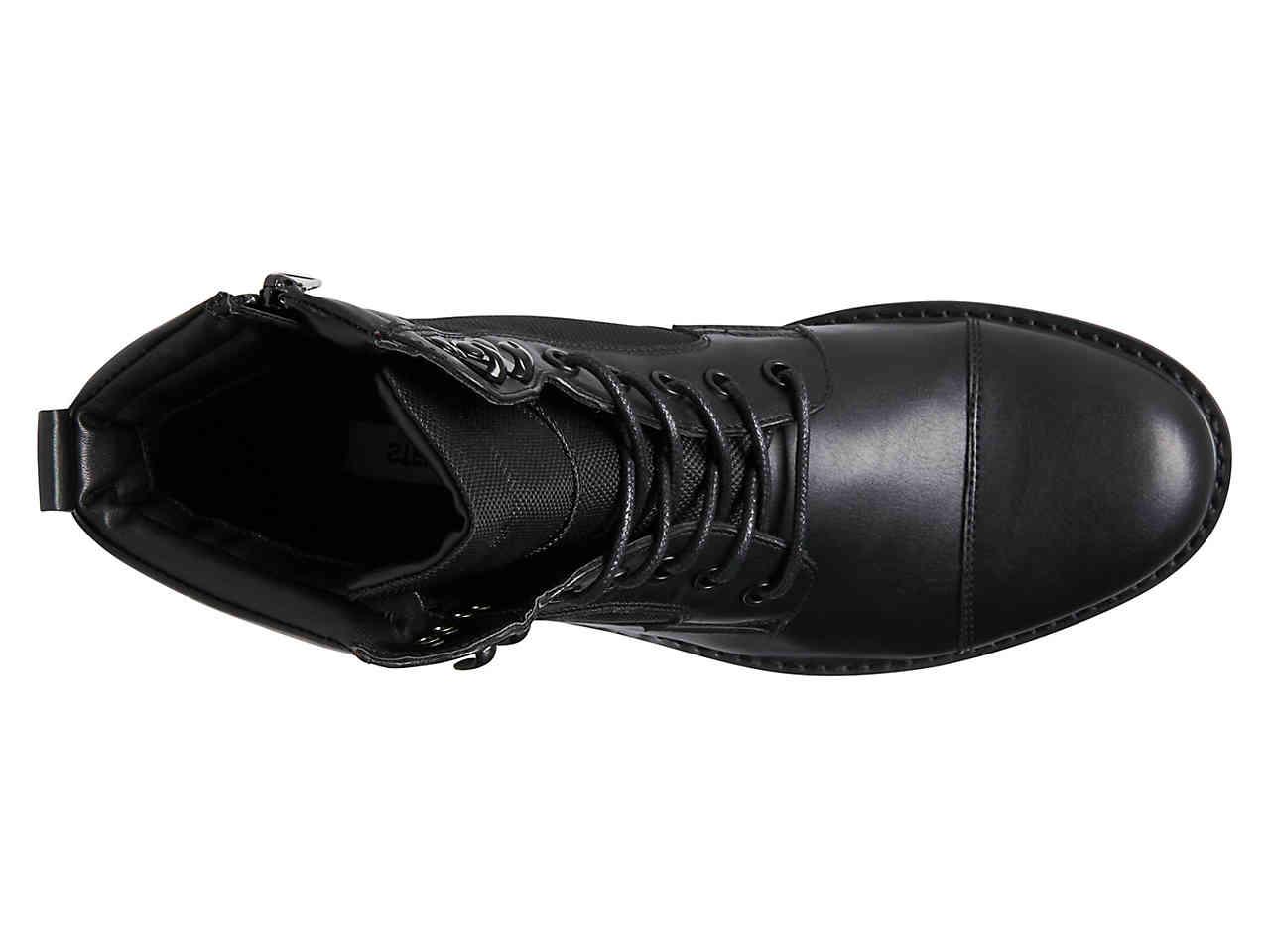 steve madden elect cap toe leather boot