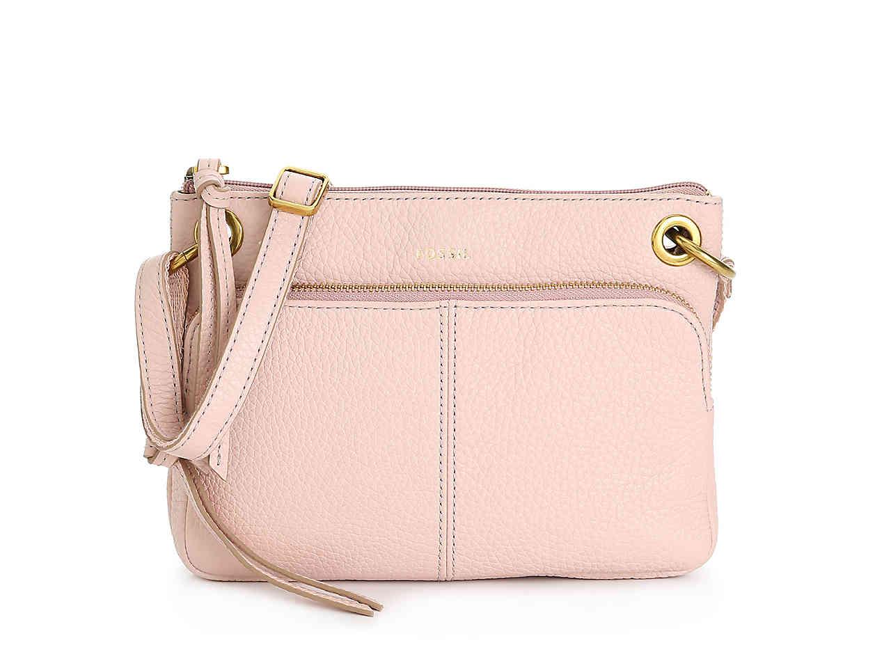 Fossil Karli Leather Crossbody Bag in Blush (Pink) Lyst