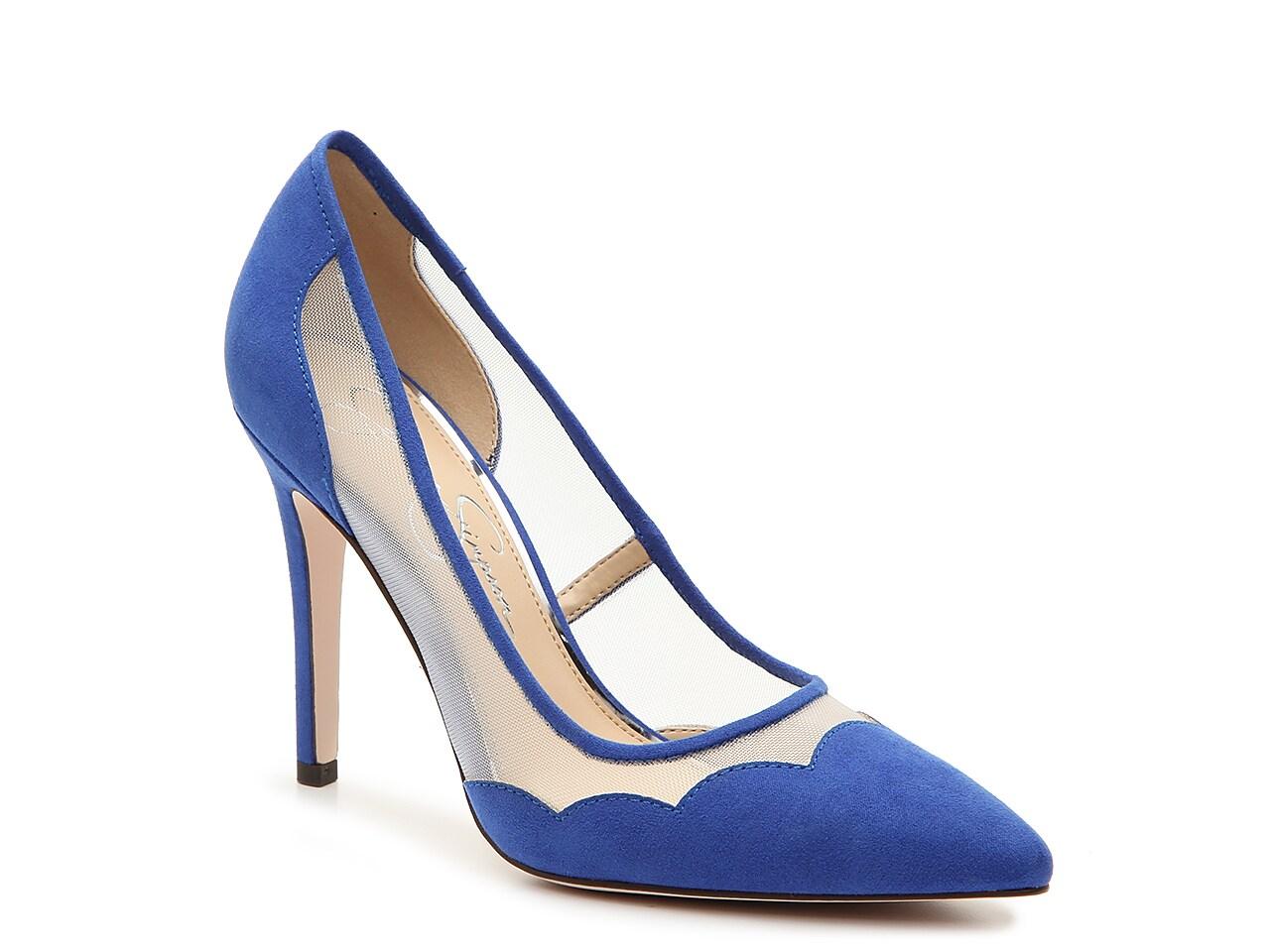 jessica simpson royal blue shoes