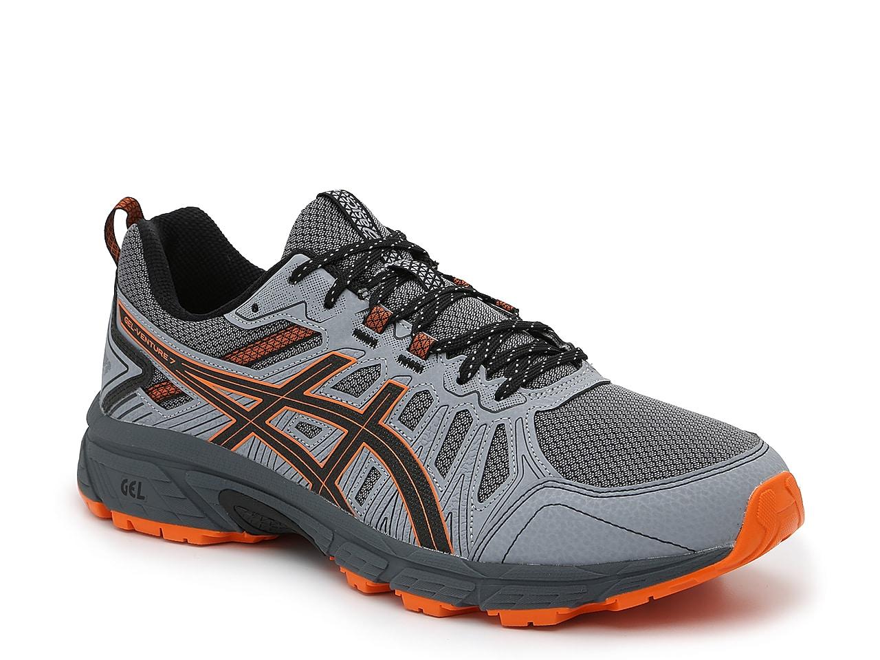 asics grey orange